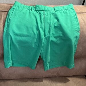 Ralph Lauren Vibrant Green Flat Front Shorts RLX